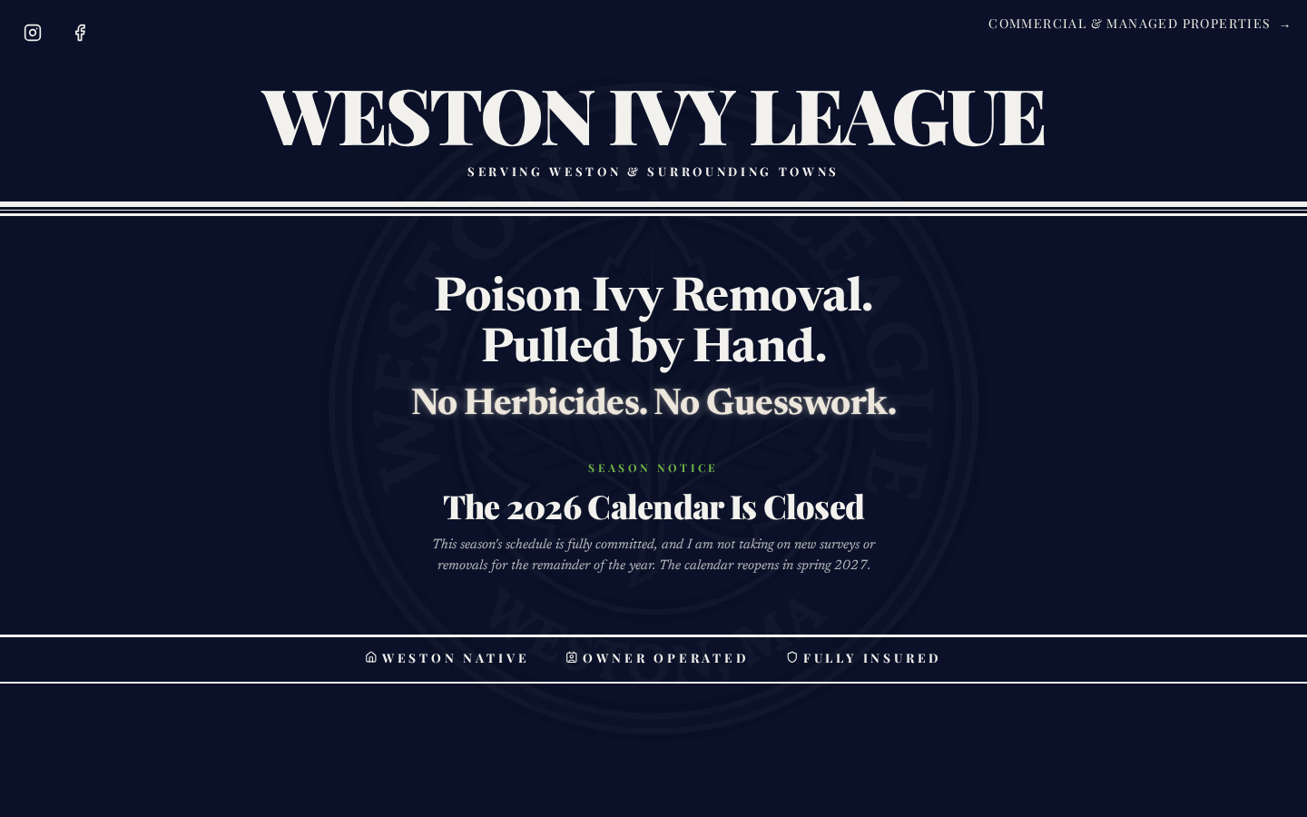 westonivyleague.com homepage